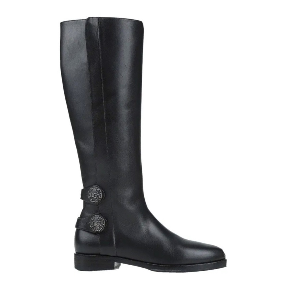 Dolce Gabbana Women Leather Boots size 7.5